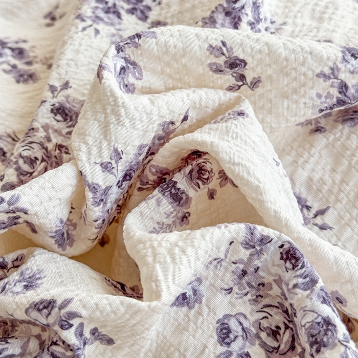 91家纺网 家纺一手货源 找家纺 梦舒阳家纺 新款泡芙棉双层纱四件套皱皱纱四季款泡芙纱四件套现货充足 芸汐