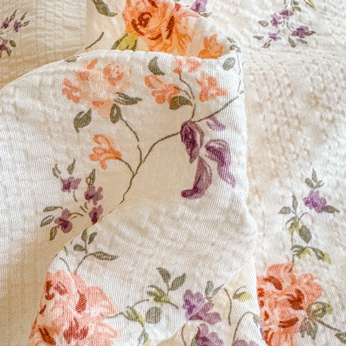 91家纺网 家纺一手货源 找家纺 （总）梦舒阳家纺 新款泡芙棉双层纱四件套皱皱纱四季款泡芙纱四件套现货充足