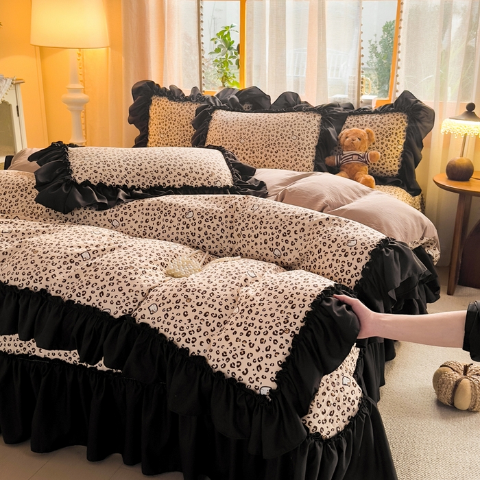 91家纺网 家纺一手货源 找家纺 （总）云木里 2026新款古法水洗棉印花床盖四件套