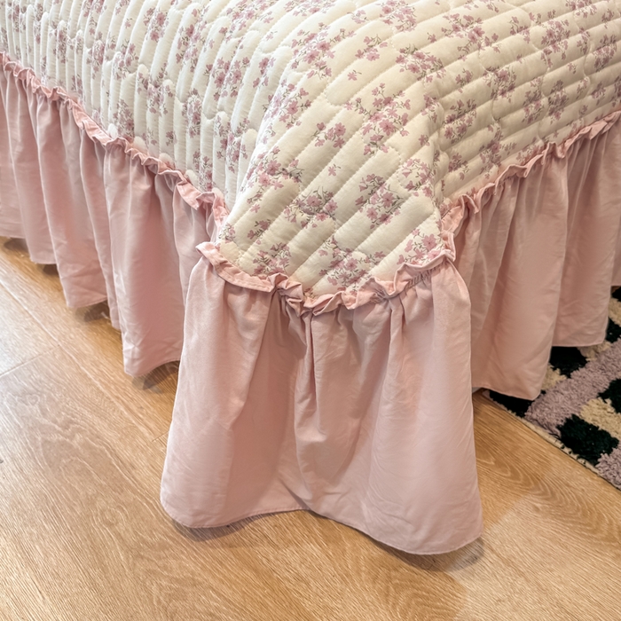 91家纺网 家纺一手货源 找家纺 云木里 2026新款古法水洗棉印花床盖四件套 七分甜