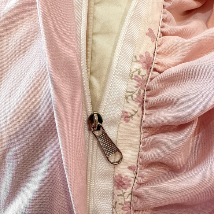 91家纺网 家纺一手货源 找家纺 云木里 2026新款古法水洗棉印花床盖四件套 七分甜