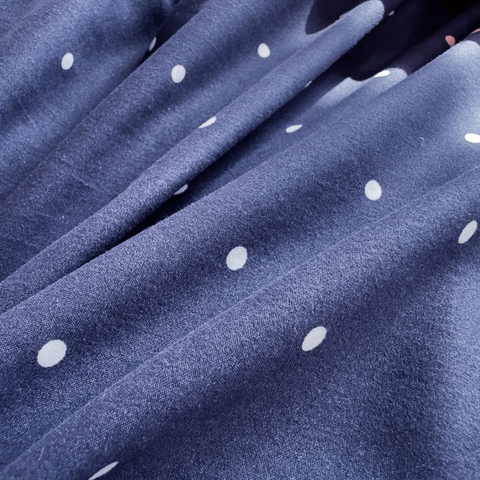 91家纺网 家纺一手货源 找家纺 云木里 2026新款古法水洗棉印花床盖四件套 一点点蓝