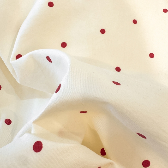 91家纺网 家纺一手货源 找家纺 云木里 2026新款古法水洗棉印花床盖四件套 爱恋波点