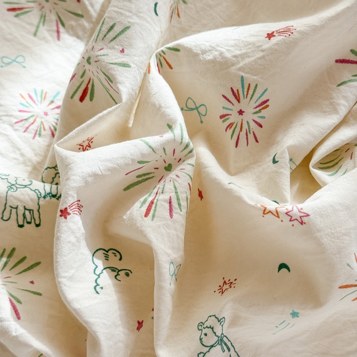 91家纺网 家纺一手货源 找家纺 禧缘家纺（原梦想家） 2026新款仿棉学生三件套云感棉 人间烟花