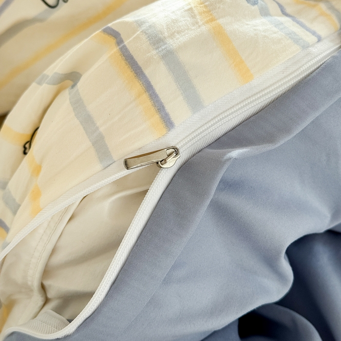 91家纺网 家纺一手货源 找家纺 禧缘家纺（原梦想家） 2026新款仿棉学生三件套云感棉 素描小鱼