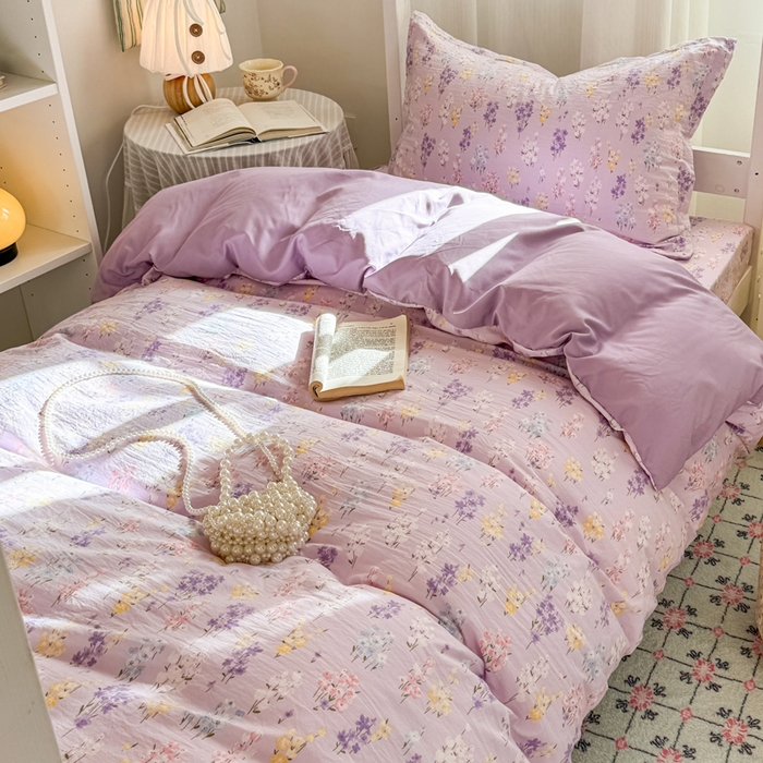 91家纺网 家纺一手货源 找家纺 禧缘家纺（原梦想家） 2026新款仿棉学生三件套云感棉 幽幽一梦