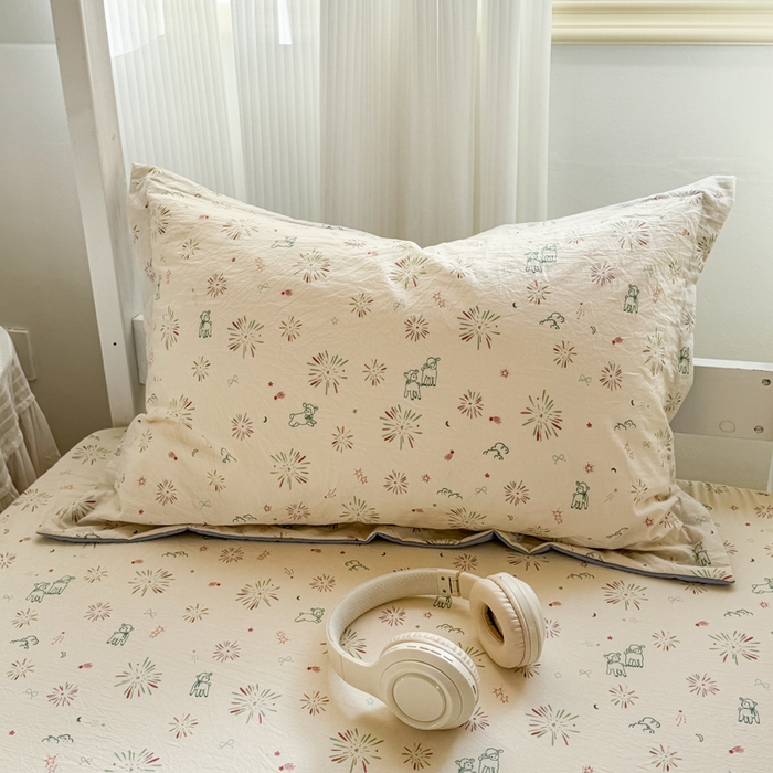 91家纺网 家纺一手货源 找家纺 禧缘家纺（原梦想家） 2026新款仿棉学生三件套云感棉 人间烟花