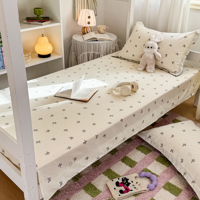 91家纺网 家纺一手货源 找家纺 禧缘家纺（原梦想家） 2026新款仿棉学生三件套云感棉 蝴蝶结