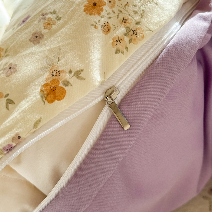 91家纺网 家纺一手货源 找家纺 禧缘家纺（原梦想家） 2026新款仿棉学生三件套云感棉 木槿花开