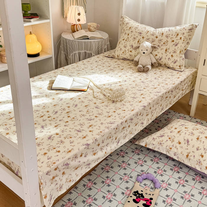 91家纺网 家纺一手货源 找家纺 禧缘家纺（原梦想家） 2026新款仿棉学生三件套云感棉 木槿花开