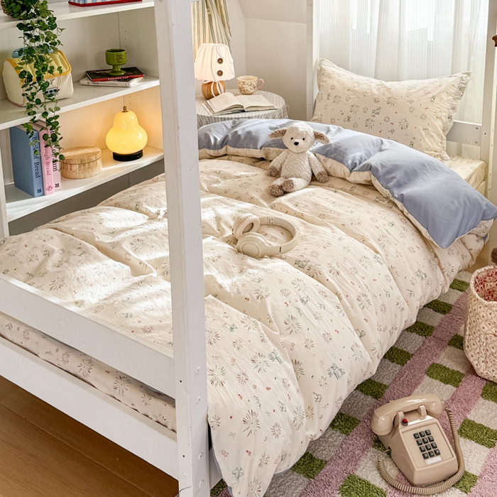 91家纺网 家纺一手货源 找家纺 禧缘家纺（原梦想家） 2026新款仿棉学生三件套云感棉 人间烟花