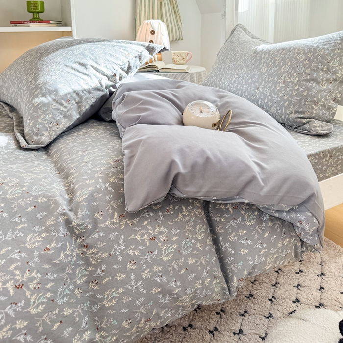 91家纺网 家纺一手货源 找家纺 禧缘家纺（原梦想家） 2026新款仿棉学生三件套云感棉 铃兰絮语