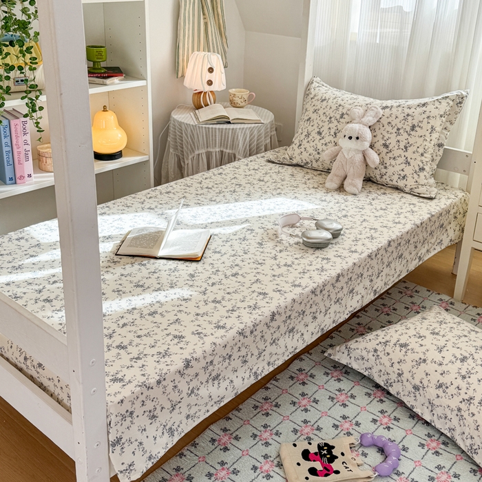 91家纺网 家纺一手货源 找家纺 禧缘家纺（原梦想家） 2026新款仿棉学生三件套云感棉 栀子花信