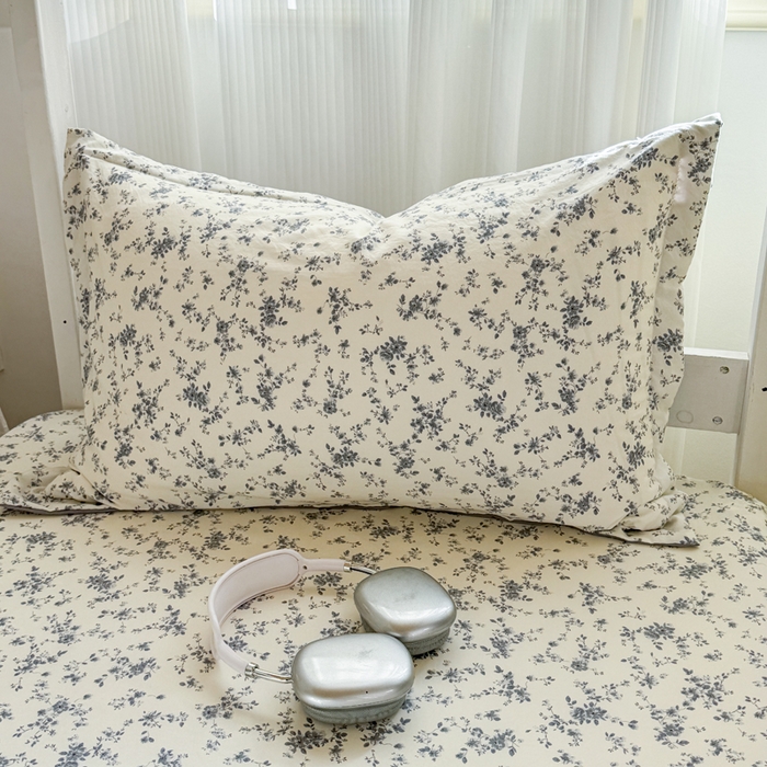 91家纺网 家纺一手货源 找家纺 禧缘家纺（原梦想家） 2026新款仿棉学生三件套云感棉 栀子花信