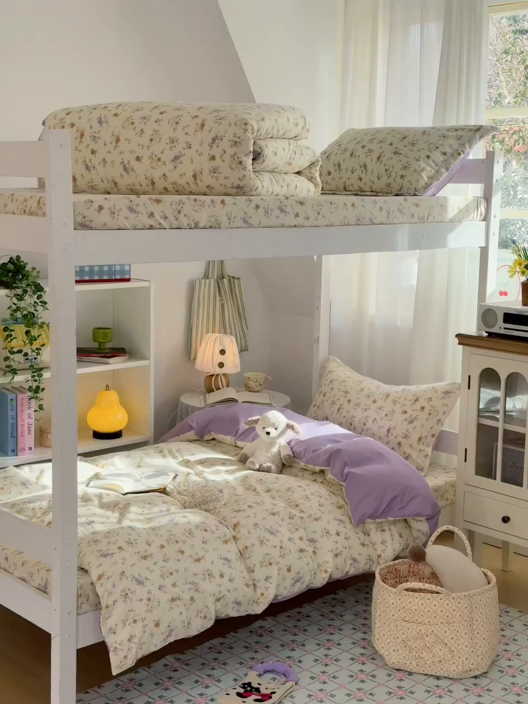 91家纺网 家纺一手货源 找家纺 禧缘家纺（原梦想家） 2026新款仿棉学生三件套云感棉 木槿花开