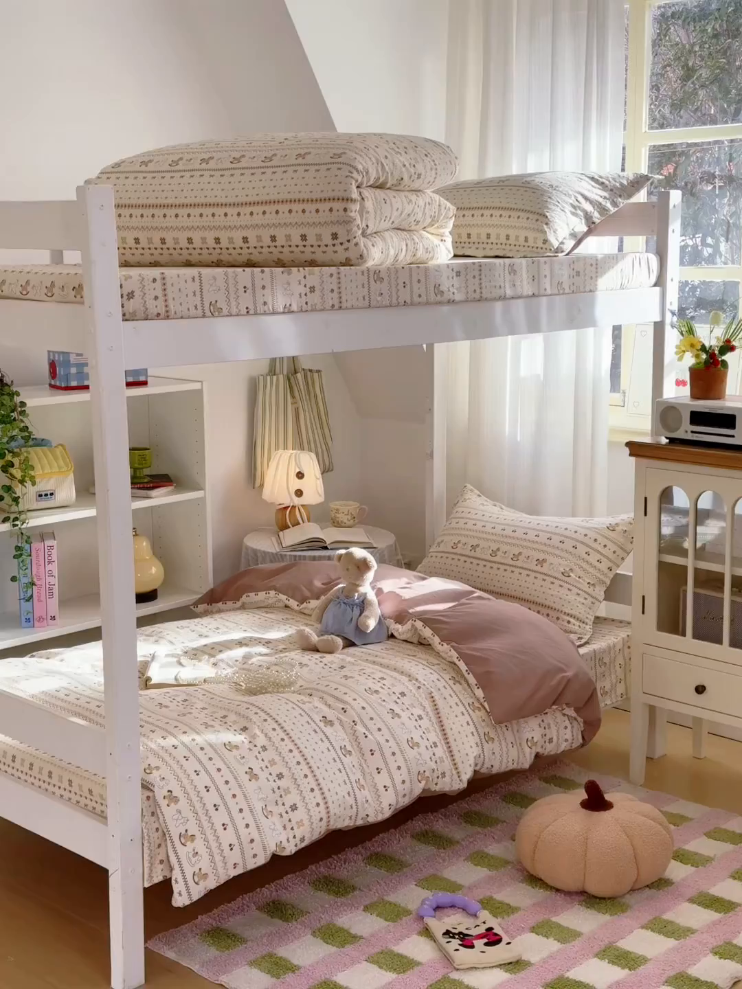 91家纺网 家纺一手货源 找家纺 禧缘家纺（原梦想家） 2026新款仿棉学生三件套云感棉 木马乐园