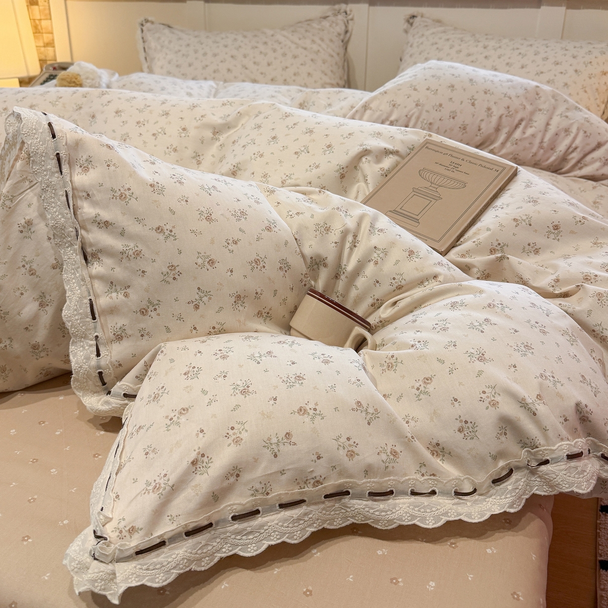 91家纺网 家纺一手货源 找家纺 欣宜家纺 2026新款全棉纯棉法式小清新复古碎花四件套 温婉