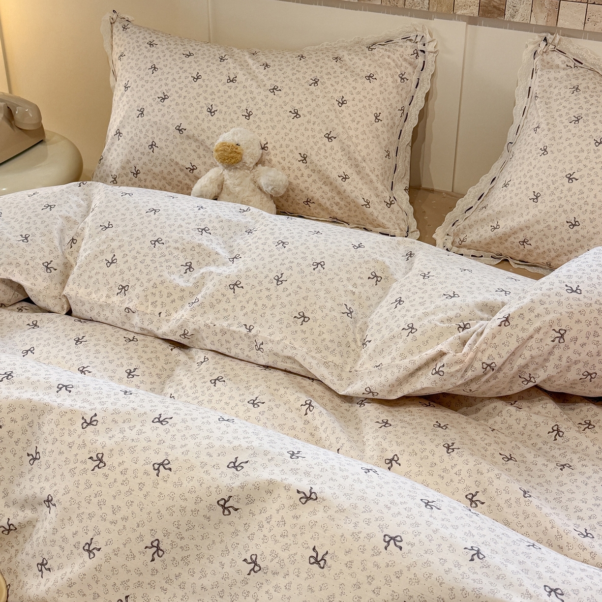 91家纺网 家纺一手货源 找家纺 欣宜家纺 2026新款全棉纯棉法式小清新复古碎花四件套 黛西