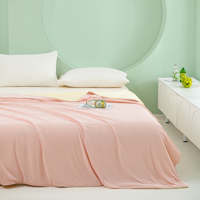 91家纺网 家纺一手货源 找家纺 （总）爱彼家纺 2026春夏新款冰吸薄荷夏被A类氨纶凉感夏被防蚊冰薄荷夏被夏凉被空调被-系列三