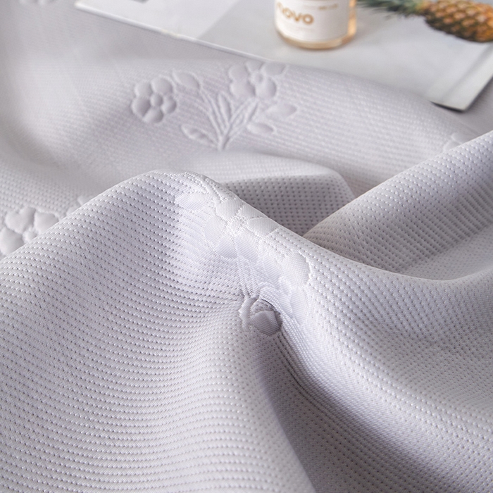 91家纺网 家纺一手货源 找家纺 航途席业 2026新款A类凉感豆豆床裙款凉席三件套-系列七 月灰碎花