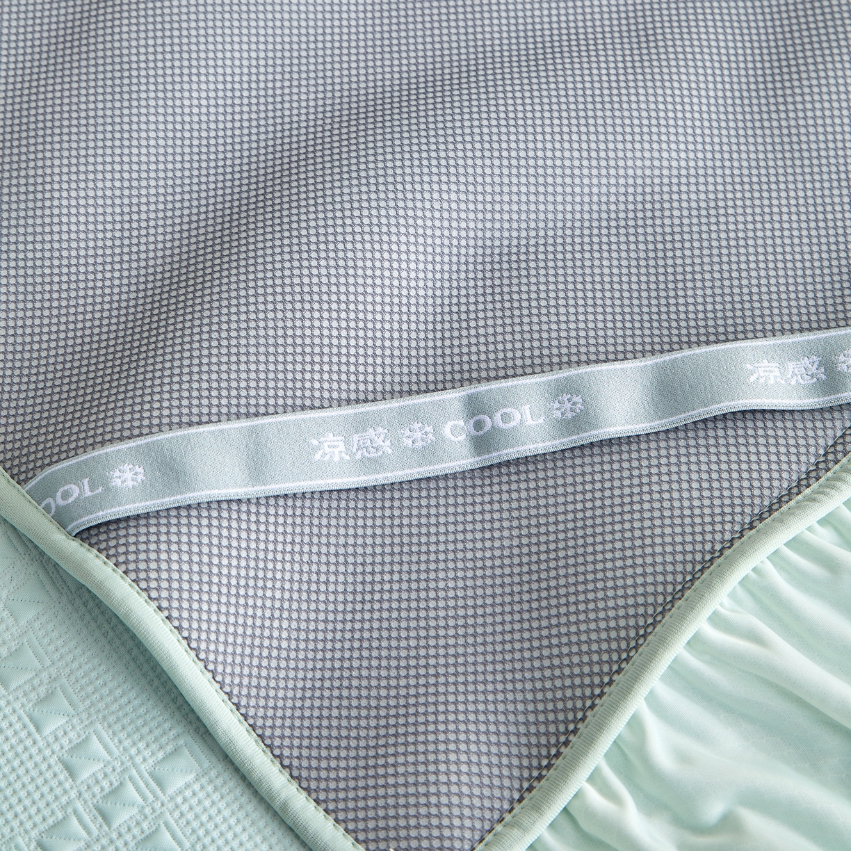 91家纺网 家纺一手货源 找家纺 （总）航途席业 2026新款A类凉感豆豆床裙款凉席三件套-系列六