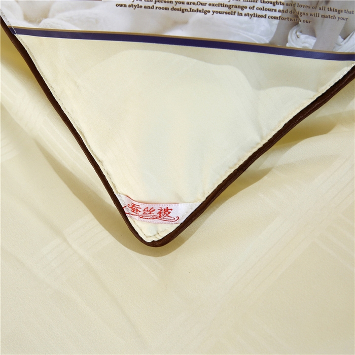 91家纺网 家纺一手货源 找家纺 前程家纺2025被夏被春秋被冬被芯双胎被二合一拉链款子母被米黄色