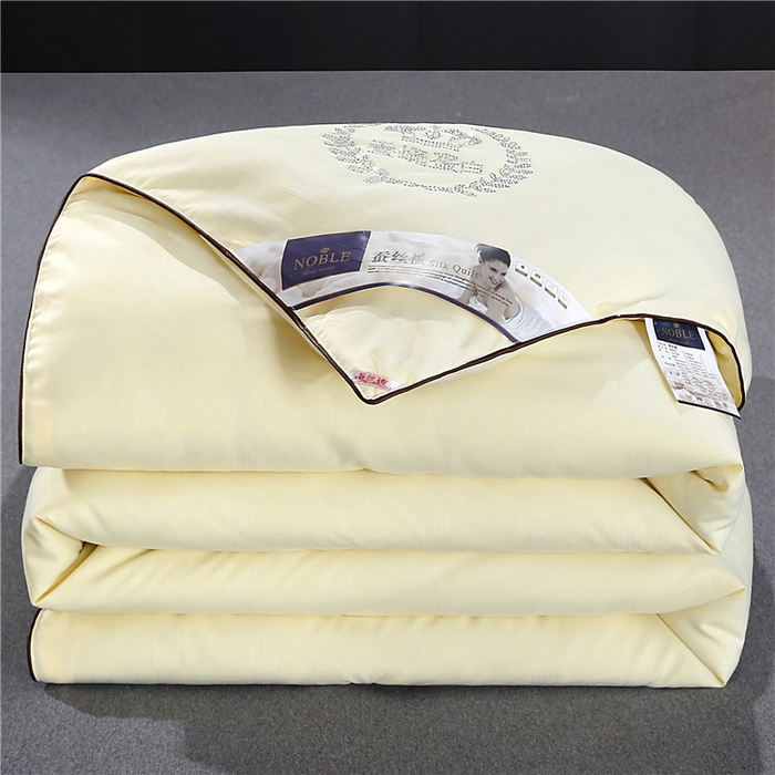 前程家纺2025被夏被春秋被冬被芯双胎被二合一拉链款子母被米黄色