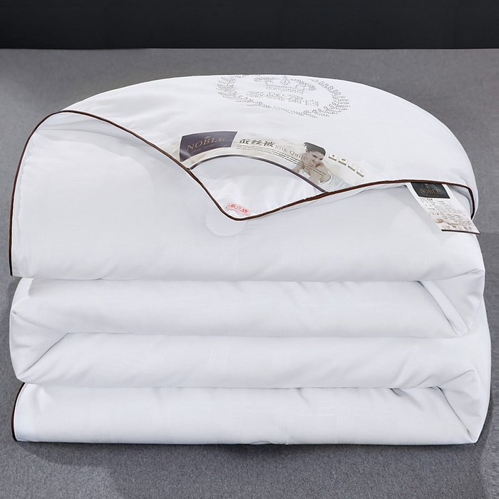 前程家纺2025被夏被春秋被冬被芯双胎被二合一拉链款子母被月光白