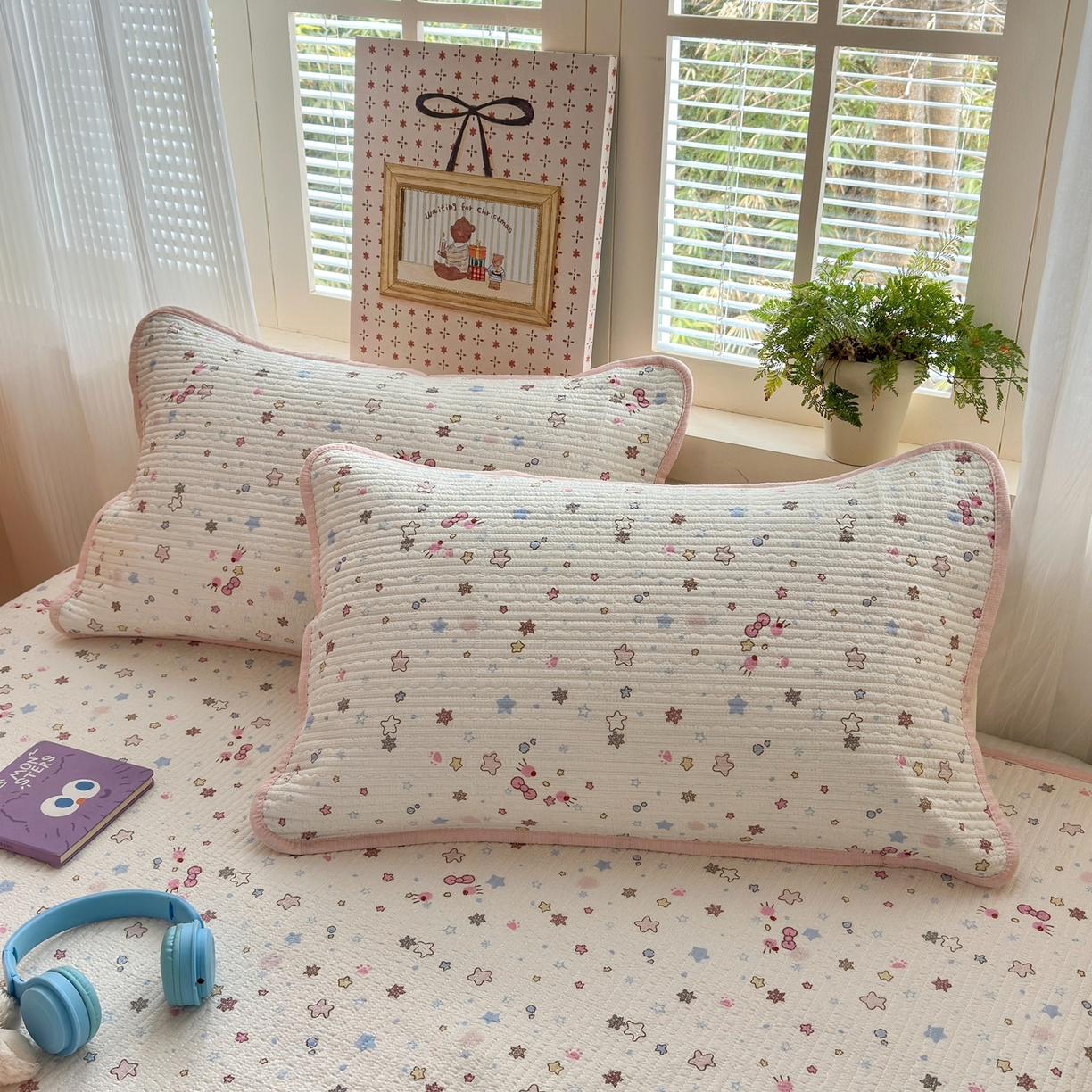 91家纺网 家纺一手货源 找家纺 老帅的工厂店 2026新款三角针泡芙夏被夏被夏凉被空调被床盖四件套 雪星织