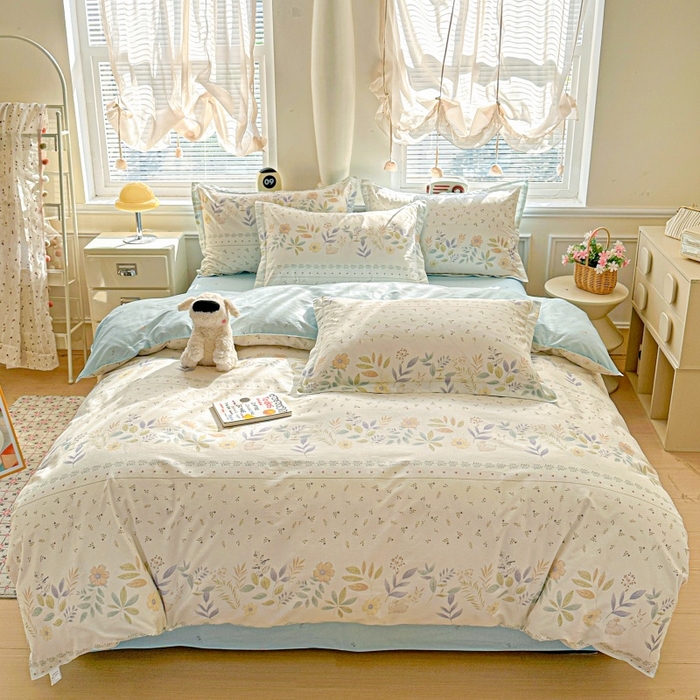 91家纺网 家纺一手货源 找家纺 鸿琪家纺 2025新款全棉12868四件套多规格纯棉四件套