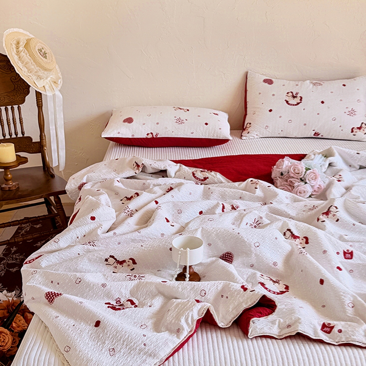 91家纺网 家纺一手货源 找家纺 亿品家纺 2026新款泡芙棉花边款夏被夏凉被空调被 马上有钱