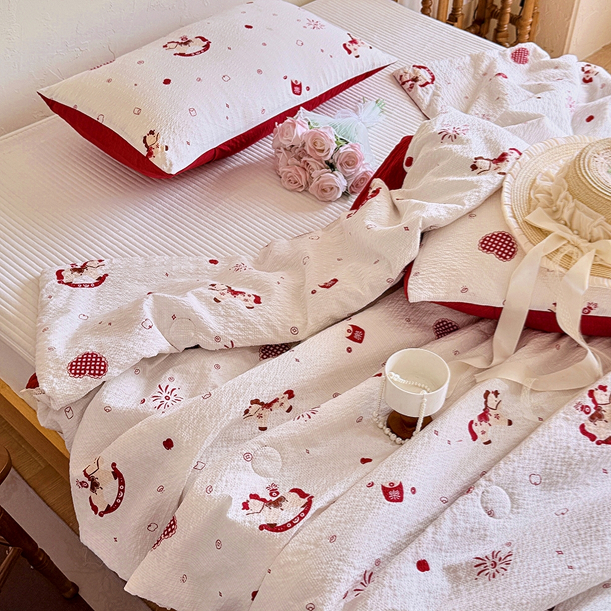 91家纺网 家纺一手货源 找家纺 亿品家纺 2026新款泡芙棉花边款夏被夏凉被空调被 马上有钱