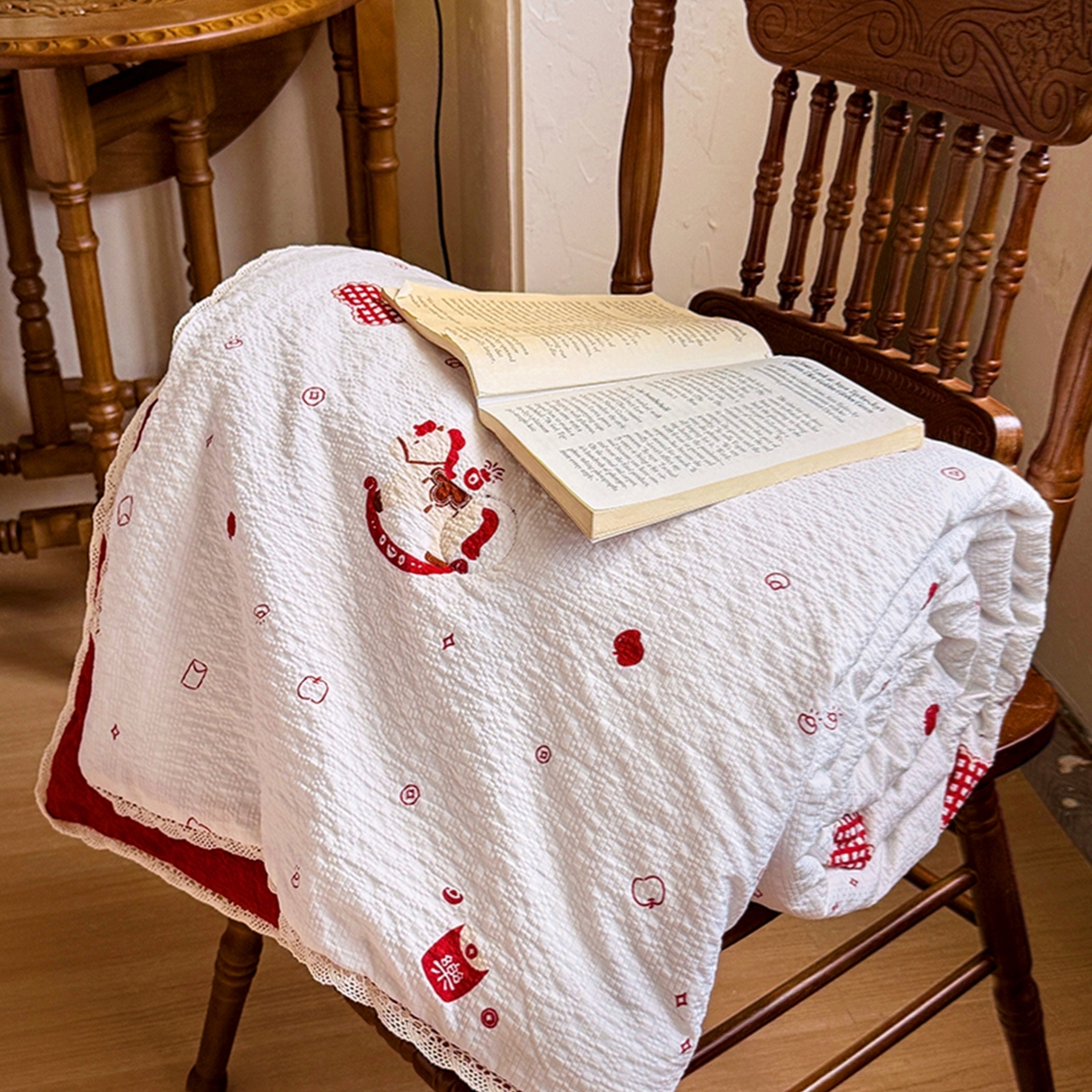 亿品家纺 2026新款泡芙棉花边款夏被夏凉被空调被 马上有钱