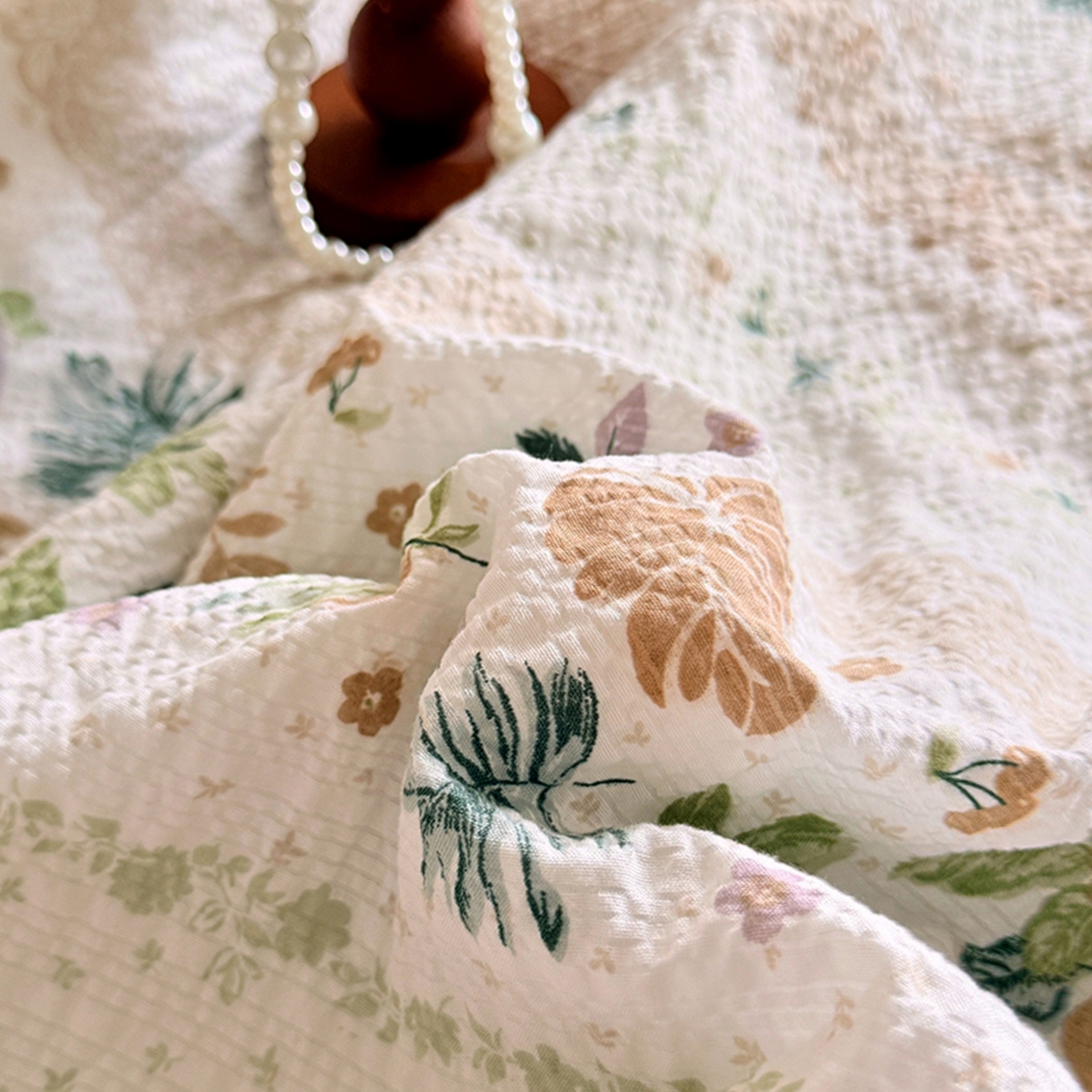 91家纺网 家纺一手货源 找家纺 亿品家纺 2026新款泡芙棉花边款夏被夏凉被空调被 时光