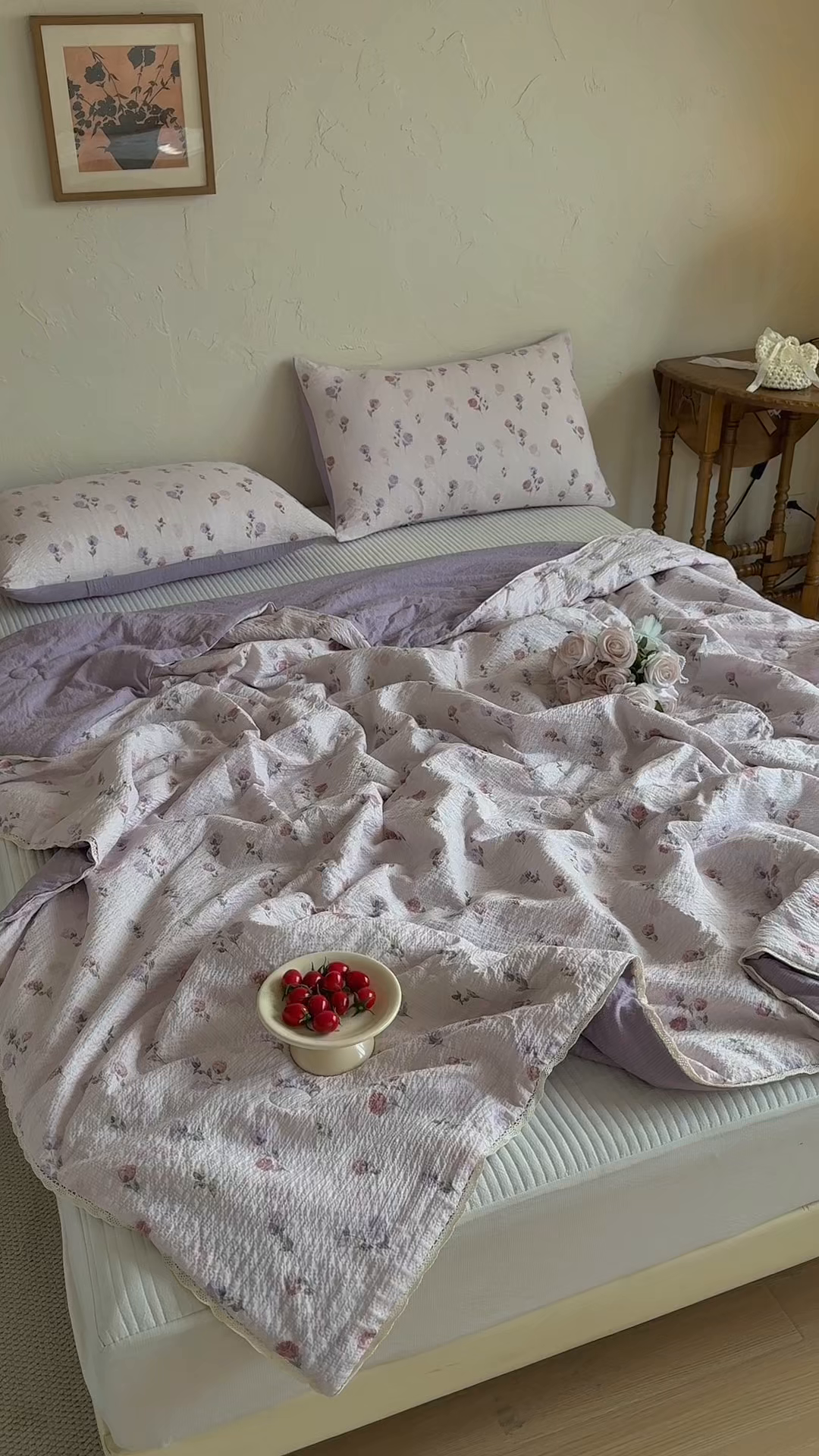 91家纺网 家纺一手货源 找家纺 亿品家纺 2026新款泡芙棉花边款夏被夏凉被空调被 约定