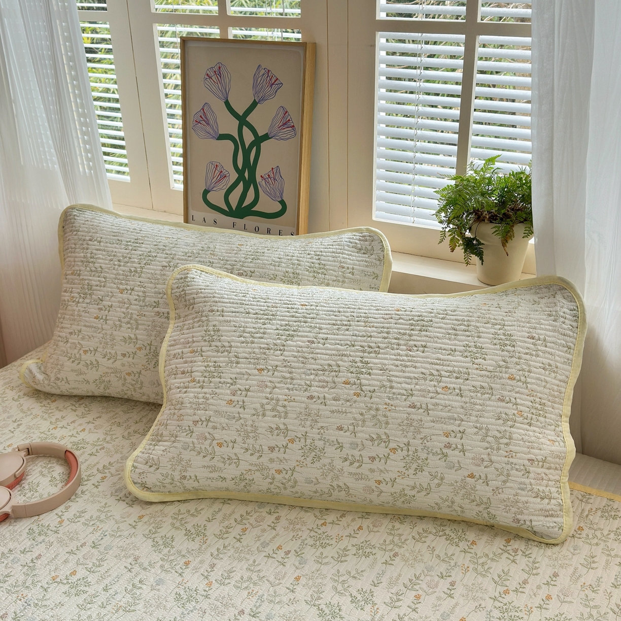 91家纺网 家纺一手货源 找家纺 老帅的工厂店 2026新款三角针泡芙夏被床盖四件套 枝蔓