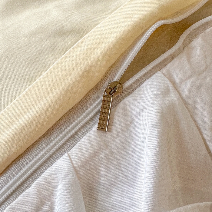 91家纺网 家纺一手货源 找家纺 啊雅家居 2026新款轻奢韩式花边华夫格四件套-花边款 花边款  梦幻黄