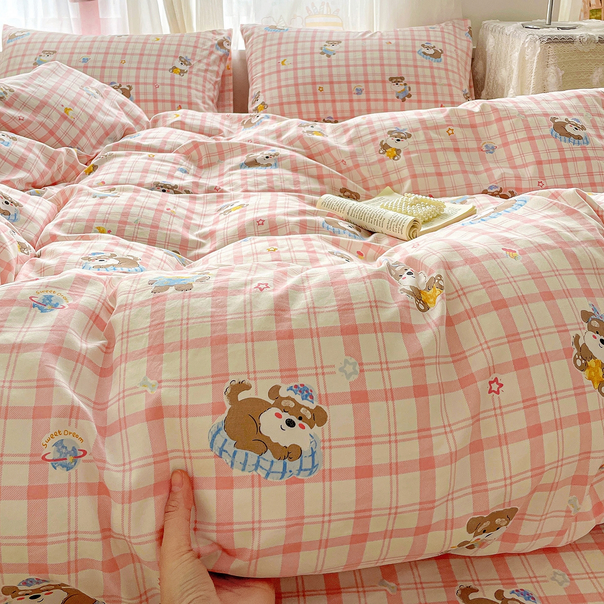 91家纺网 家纺一手货源 找家纺 （总）纽缦家纺 2026春夏新款A类水洗棉四件套