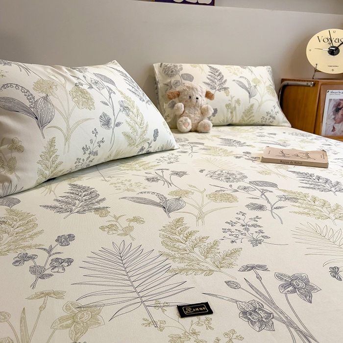 91家纺网 家纺一手货源 找家纺 芃成家纺 2026春夏新款全棉纯棉加厚老粗布单床单床单单件床单三件套 锦棠春