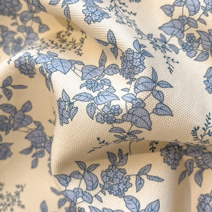 91家纺网 家纺一手货源 找家纺 芃成家纺 2026春夏新款全棉纯棉加厚老粗布单床单床单单件床单三件套 蓝绣球