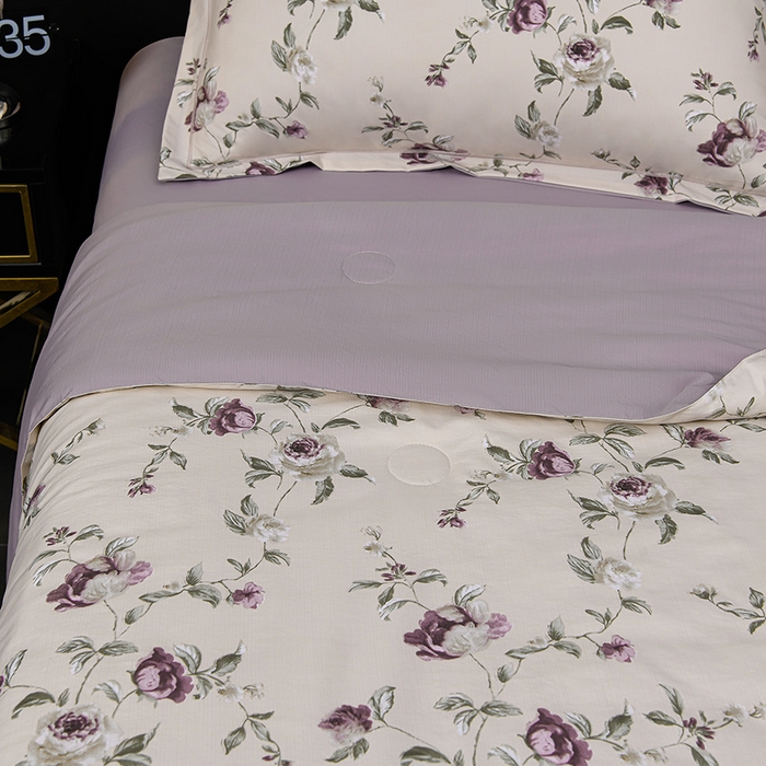 91家纺网 家纺一手货源 找家纺 千嘻汇 2026新款水洗天丝真丝夏被四件套夏凉被空调被 安妮