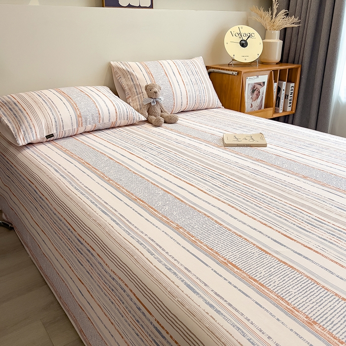 91家纺网 家纺一手货源 找家纺 芃成家纺 2026春夏新款全棉纯棉加厚老粗布单床单床单单件床单三件套 流金芒