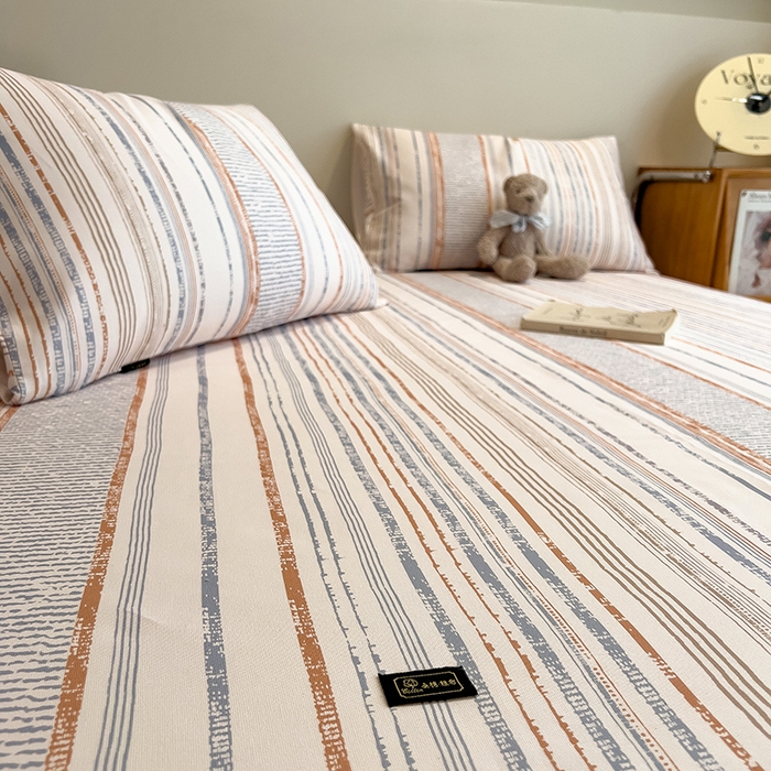 91家纺网 家纺一手货源 找家纺 芃成家纺 2026春夏新款全棉纯棉加厚老粗布单床单床单单件床单三件套 流金芒