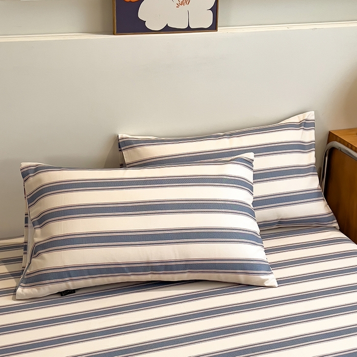 91家纺网 家纺一手货源 找家纺 芃成家纺 2026春夏新款全棉纯棉加厚老粗布单床单床单单件床单三件套 罗马素条