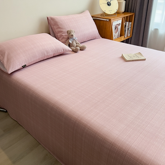 91家纺网 家纺一手货源 找家纺 芃成家纺 2026春夏新款全棉纯棉加厚老粗布单床单床单单件床单三件套 裸粉