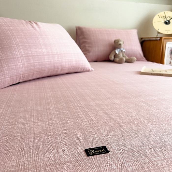 91家纺网 家纺一手货源 找家纺 芃成家纺 2026春夏新款全棉纯棉加厚老粗布单床单床单单件床单三件套 裸粉