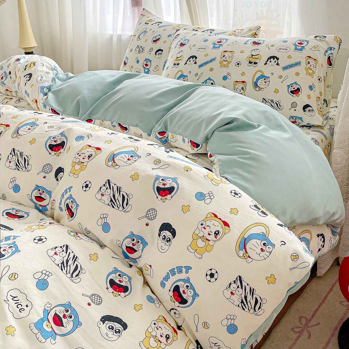 91家纺网 家纺一手货源 找家纺 （总）纽缦家纺 2026春夏新款A类水洗棉四件套