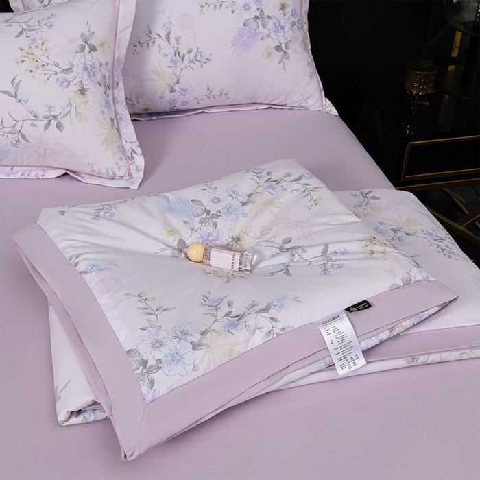 91家纺网 家纺一手货源 找家纺 千嘻汇 2026新款水洗天丝真丝夏被四件套夏凉被空调被 华尔兹