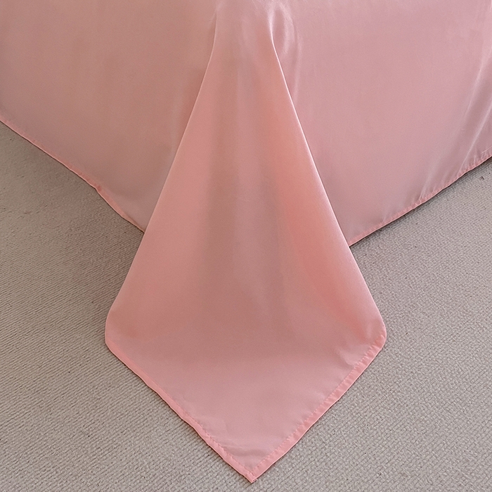 91家纺网 家纺一手货源 找家纺 啊雅家居 2026新款双拼绣花四季款磨毛三件套四件套床单款床笠款 奶粉