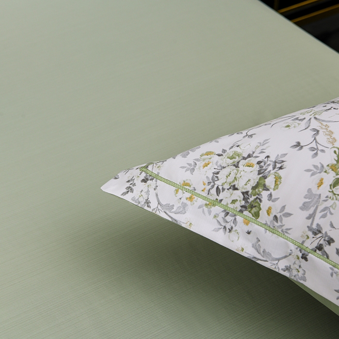 91家纺网 家纺一手货源 找家纺 千嘻汇 2026新款水洗天丝真丝夏被四件套夏凉被空调被 罗漫绿